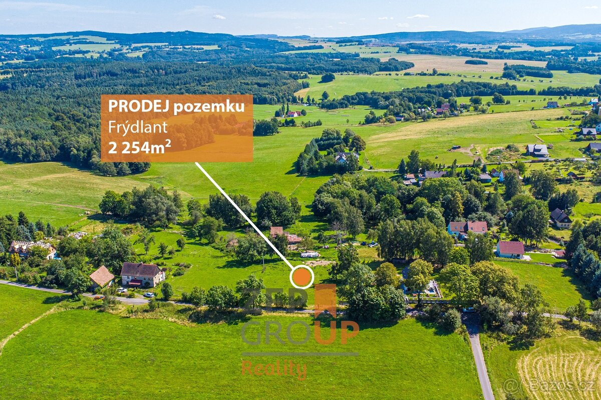 Prodej stavebního pozemku o rozloze 2 254 m², Frýdlant - 4