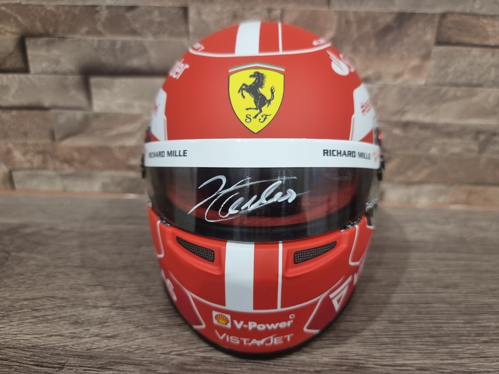 HELMY Ferrari 1:2 Leclerc -orig.podpisy,Sains - 4
