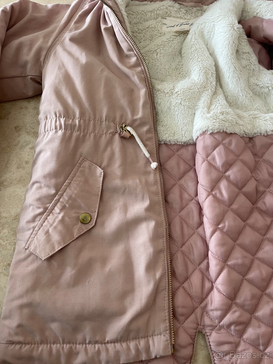 Dívčí zimní bunda H&M velikost 134 - 4