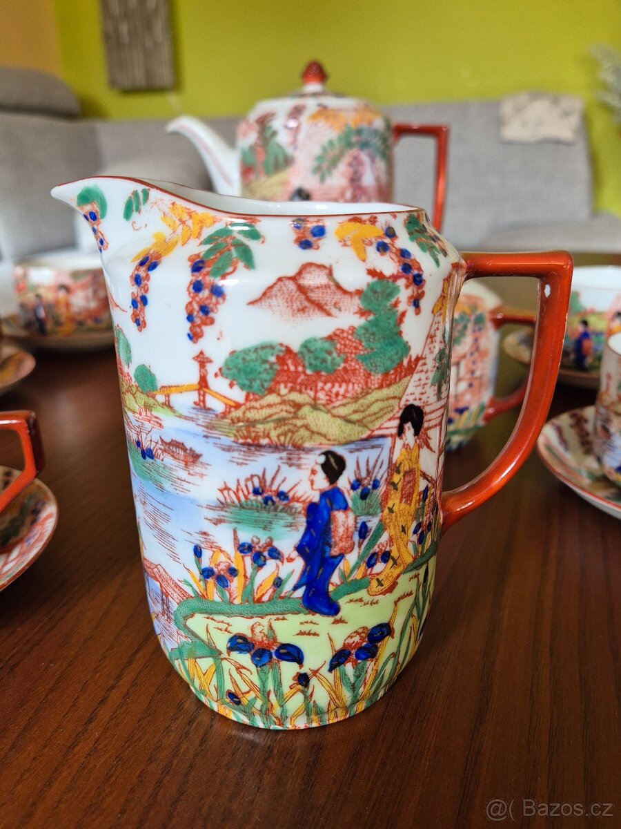 Japonský porcelán - čajový set - 4