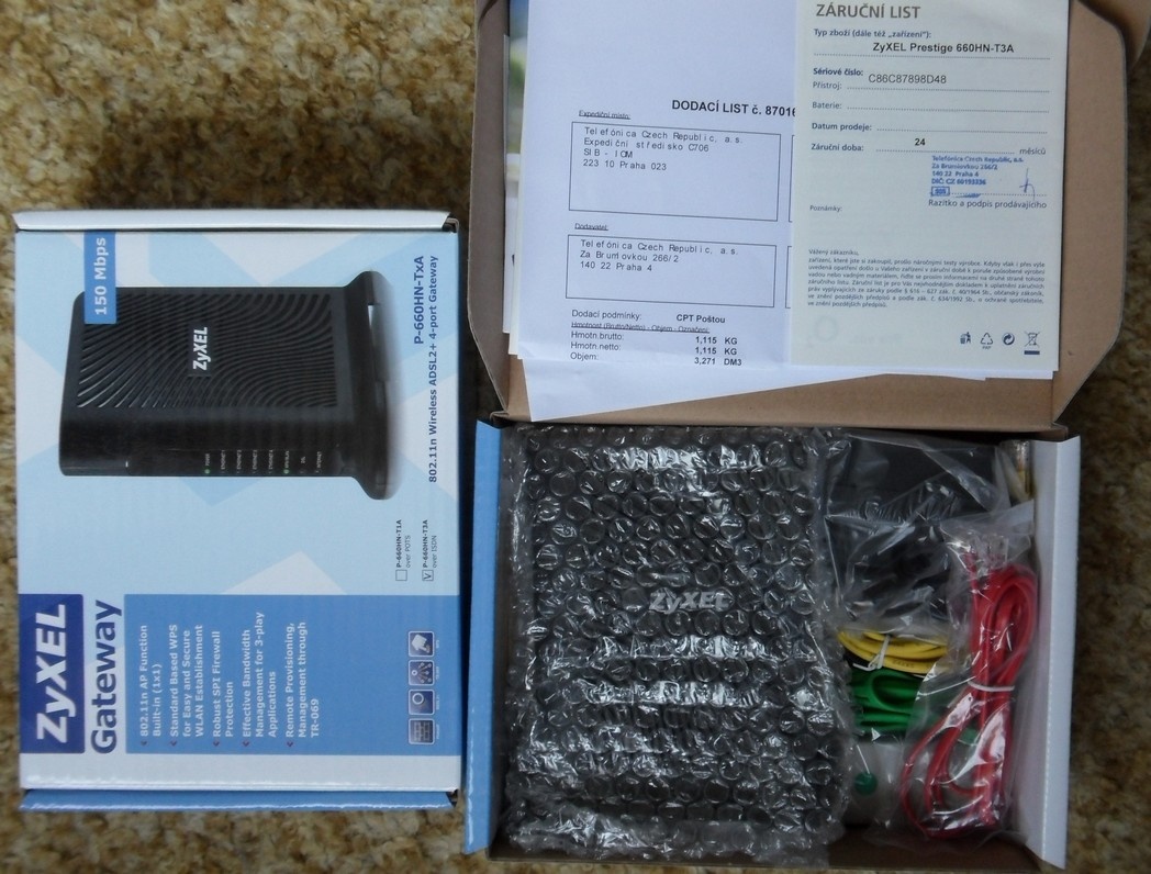 Modem / router Zyxel P-660HN-T3A - 4