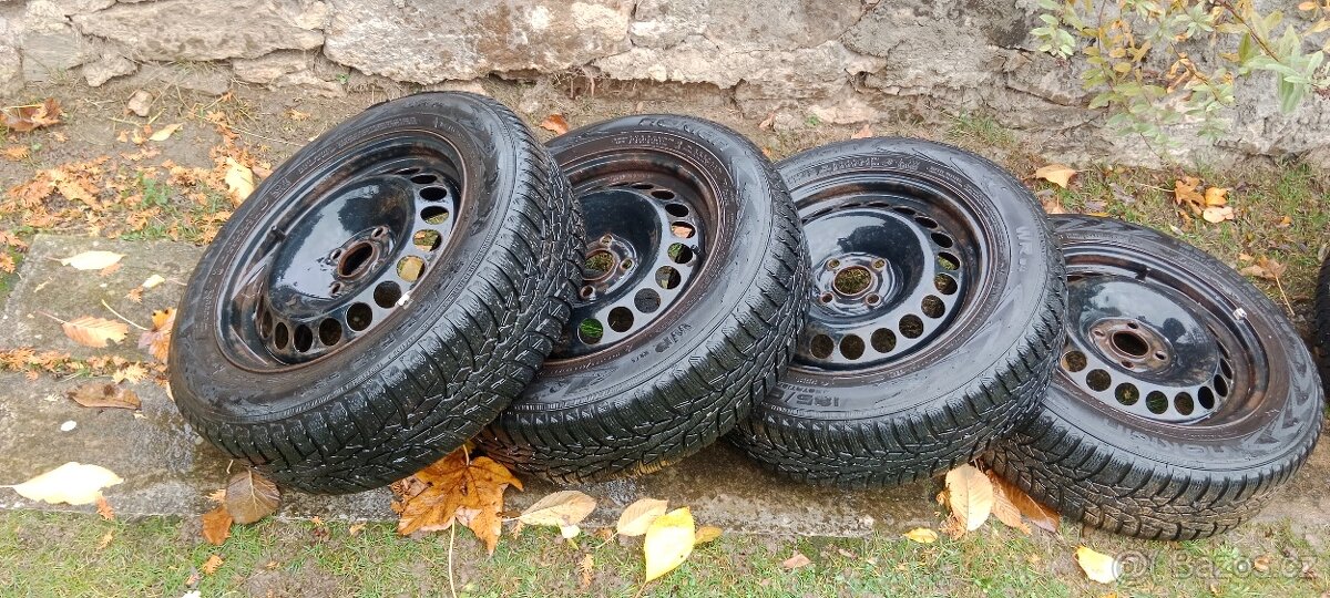 Sada kol na zimních pneu . Opel Corsa - 4