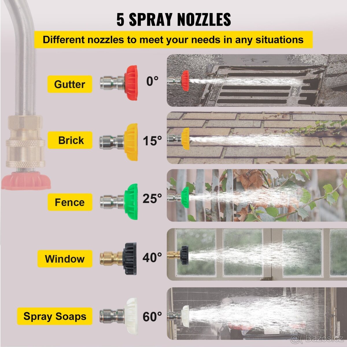 Prodlužovací teleskopická tyč k tlakové myčce - 4