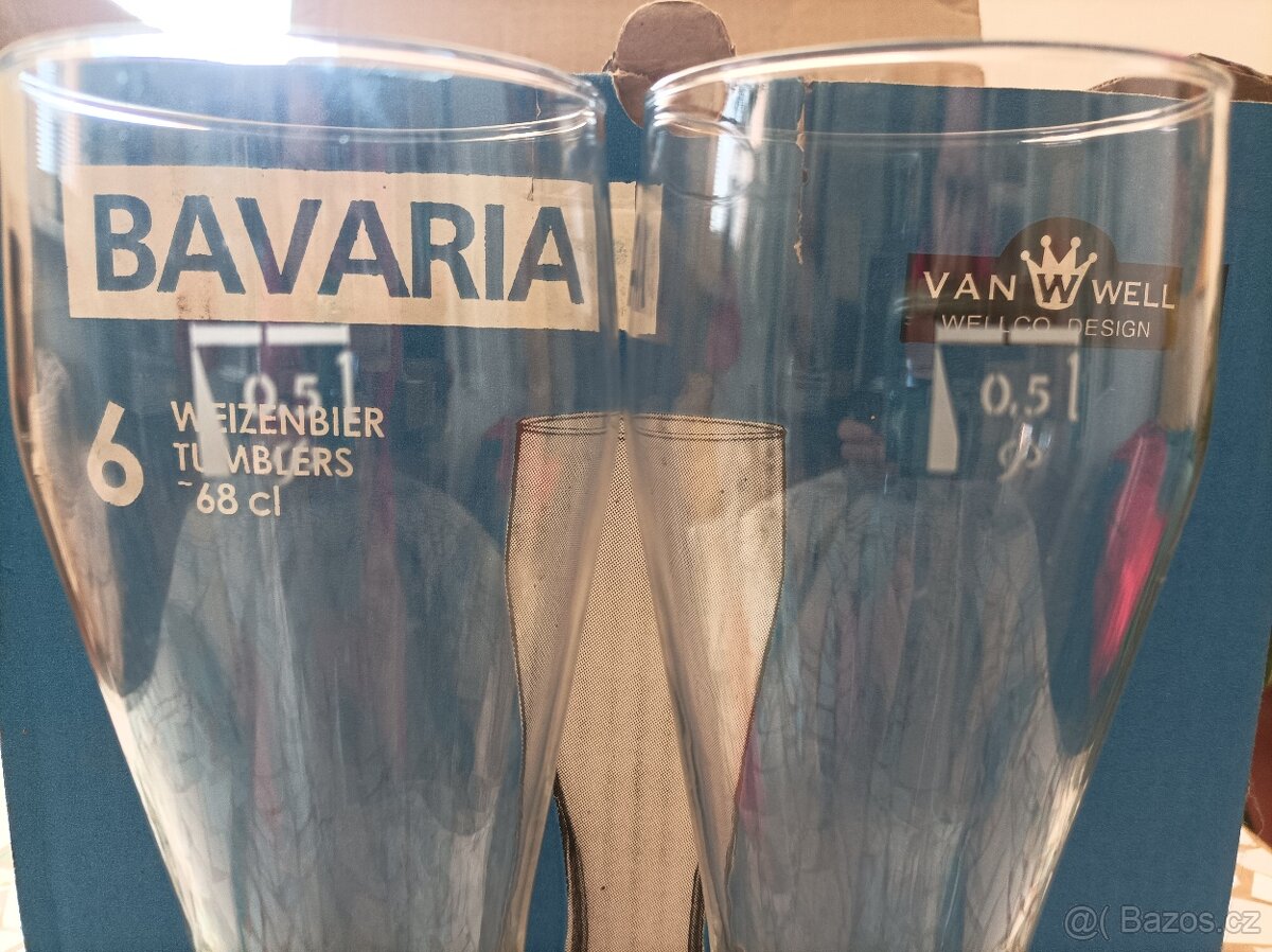 12 ks kalibrované sklenice na pivo Bavaria - 4