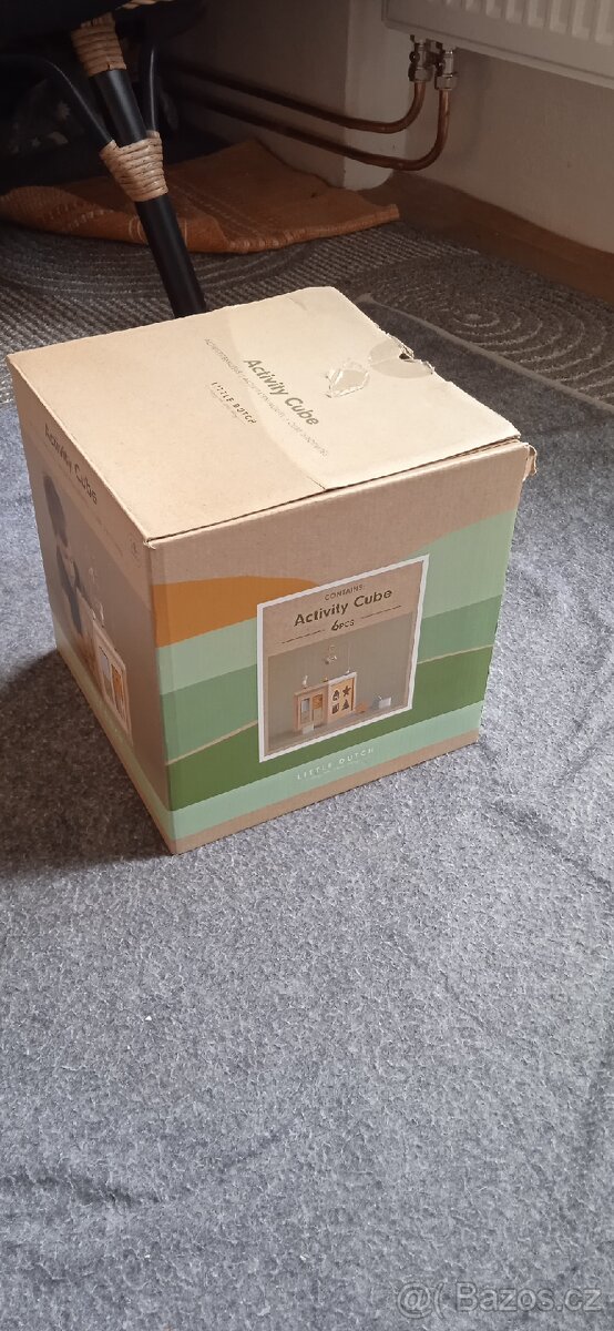 Little Dutch activity Cube, dřevěná kostka pro miminka - 4