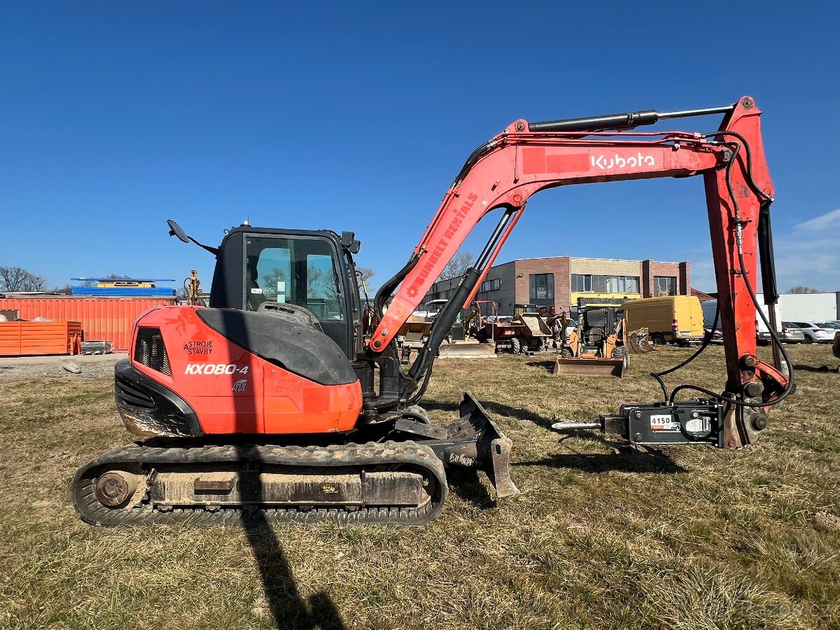 Pásový bagr Kubota KX080-4 - 4