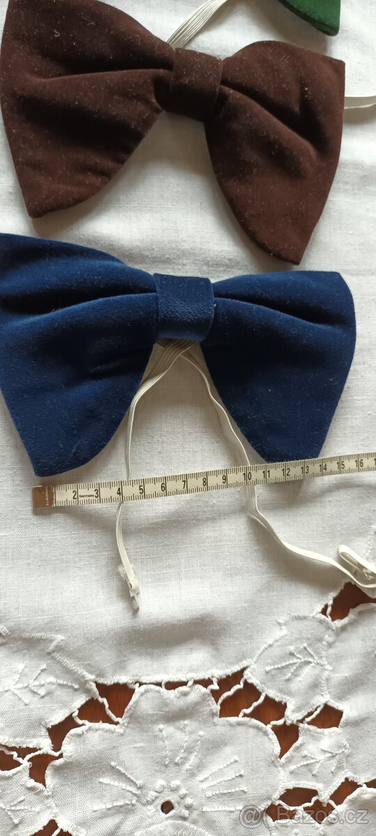 Motýlek pánský samet 3x PRODÁM - 4