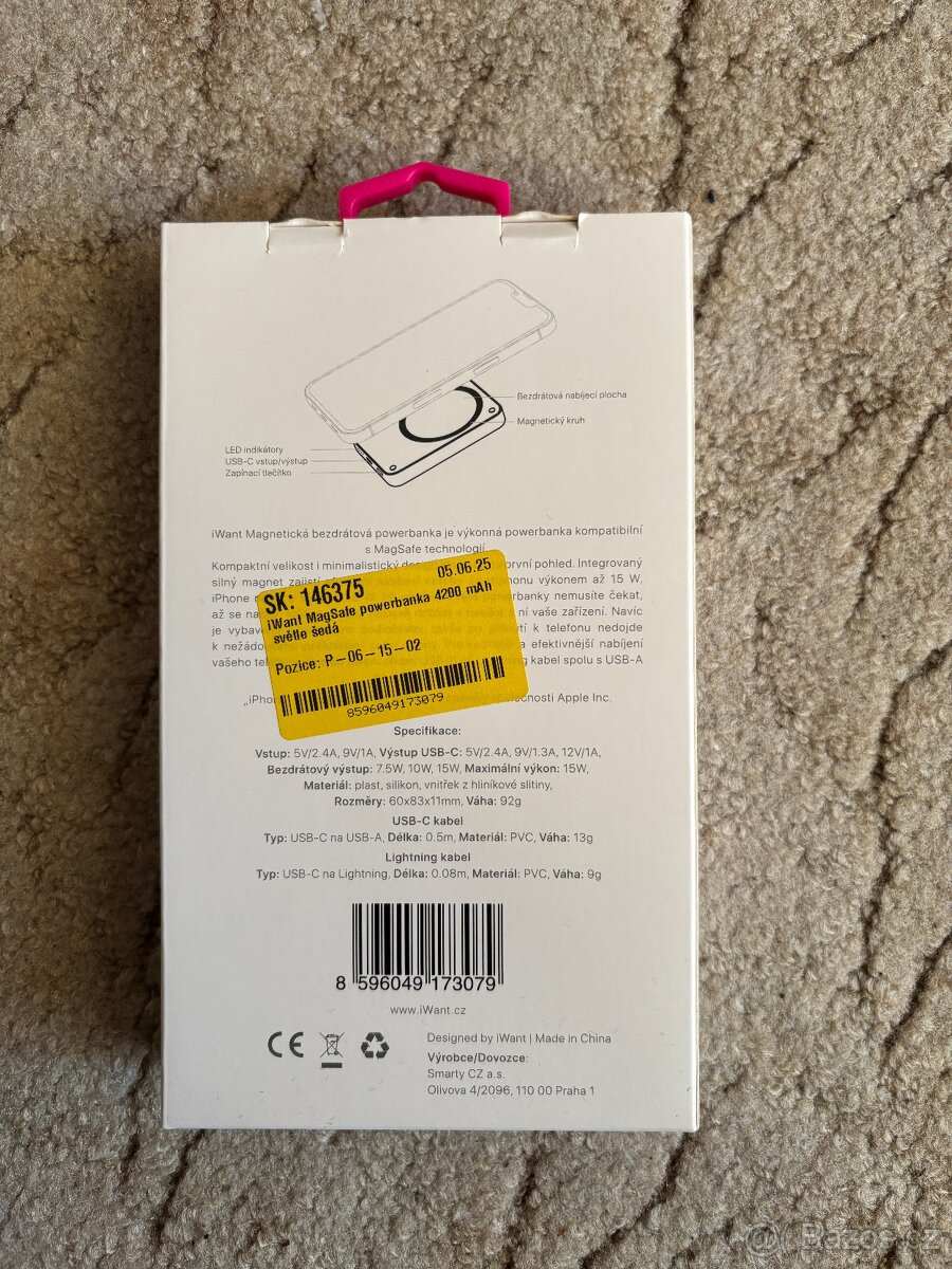 iWant MagSafe powerbanka 4200 mAh - 4