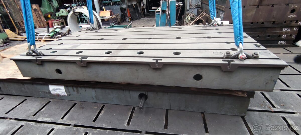 litinová upínací deska s T drážkami 3500x1750x350mm - 4