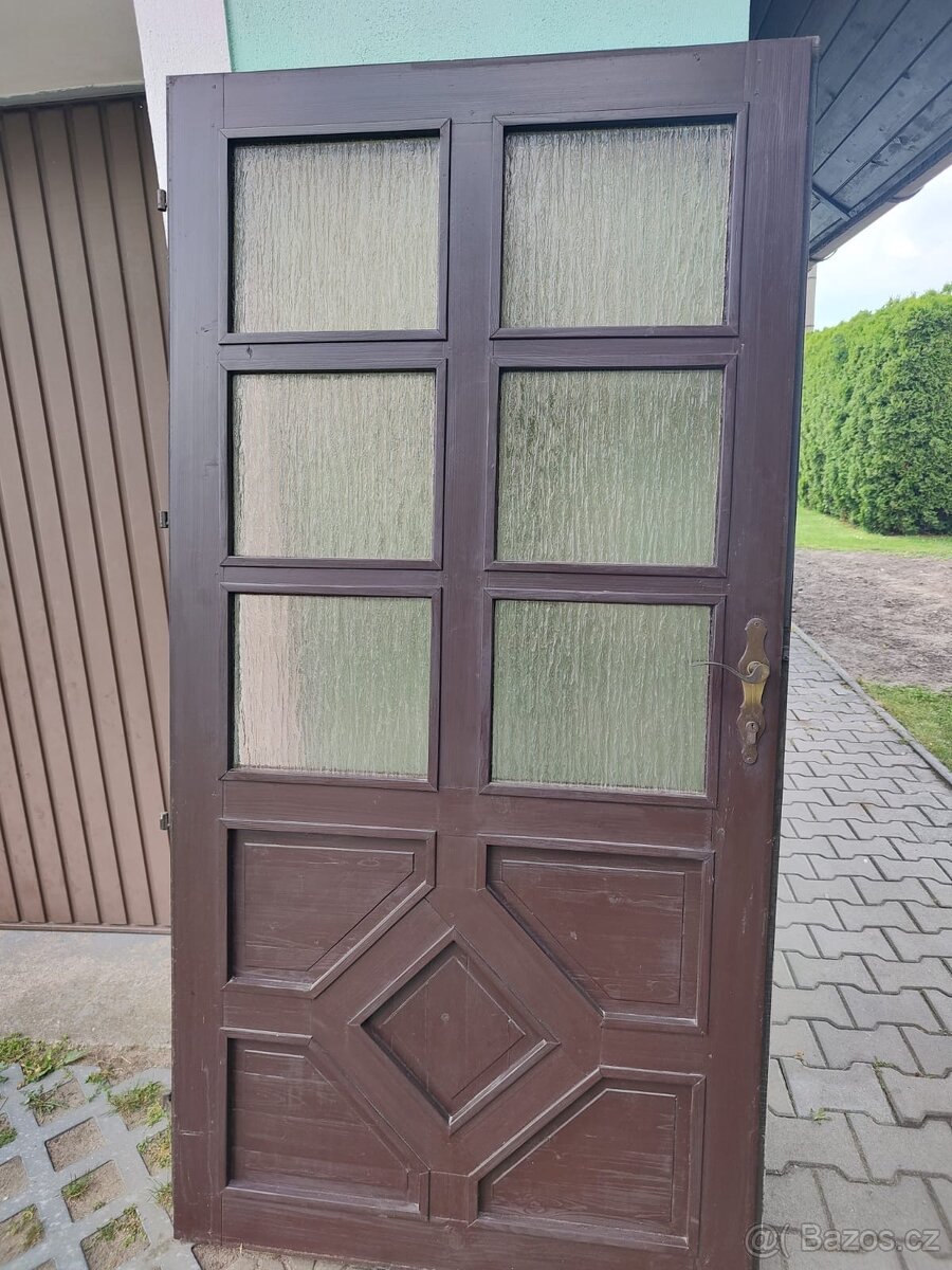 Vchodové dřevěné dveře - 4