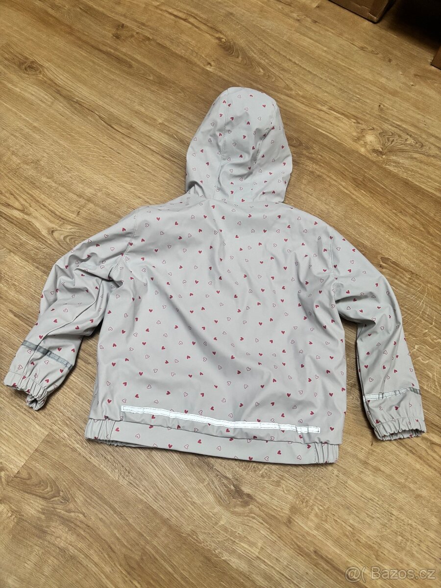 Holčičí nepromokavá zateplená bunda, vel. 116/122 cm - 4