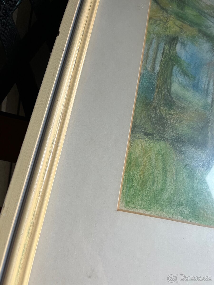 Originál malba obraz Varmila Dušáčková – "V LESE" - 4