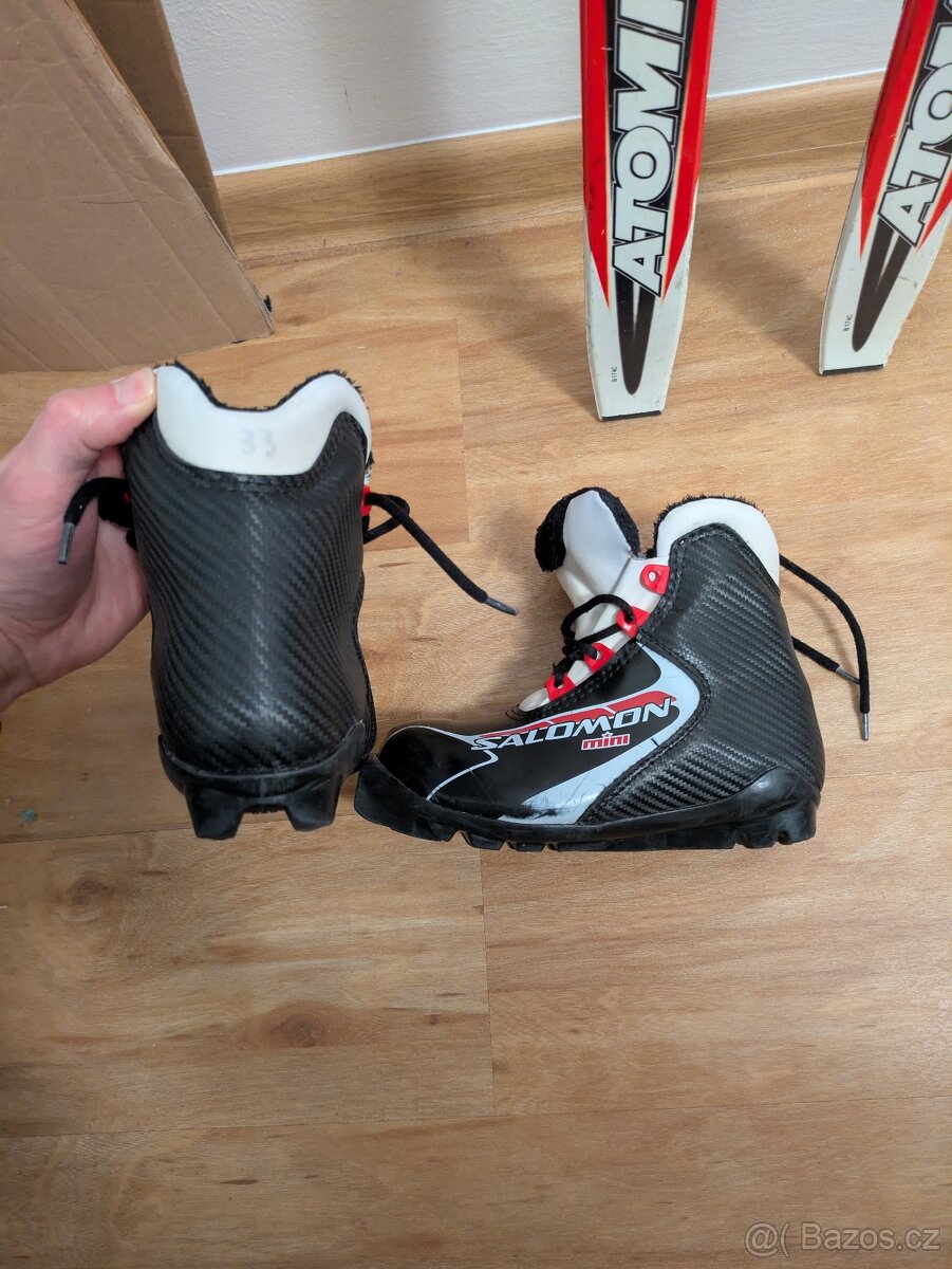 Dětské běžky Atomic 130 cm + boty Salomon 33 - 4