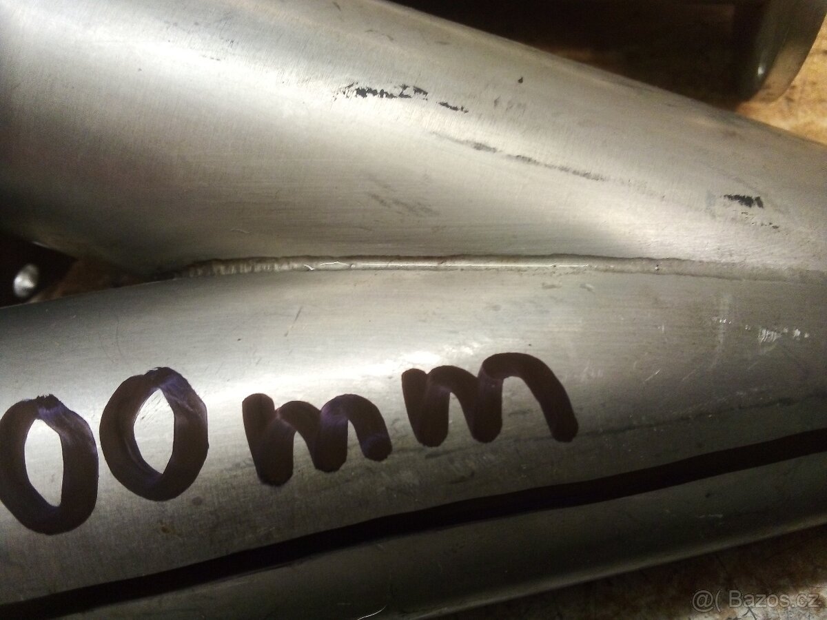 Svody, odbočky, přípojky 3 kusy, INOX Průměr 50mm, úhel 150° - 4