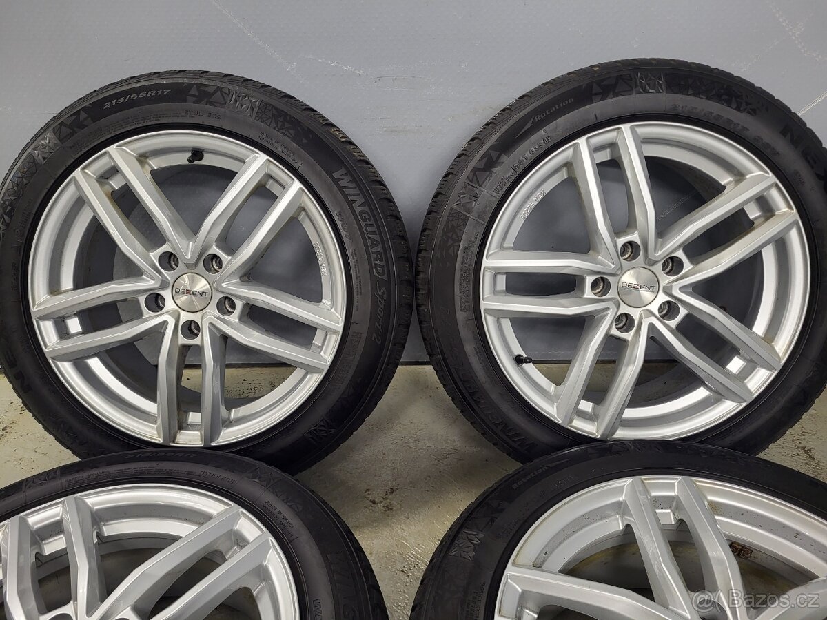 Alu kola Dezent 17" 5x112 zimní pneu 5-5,5mm - 4