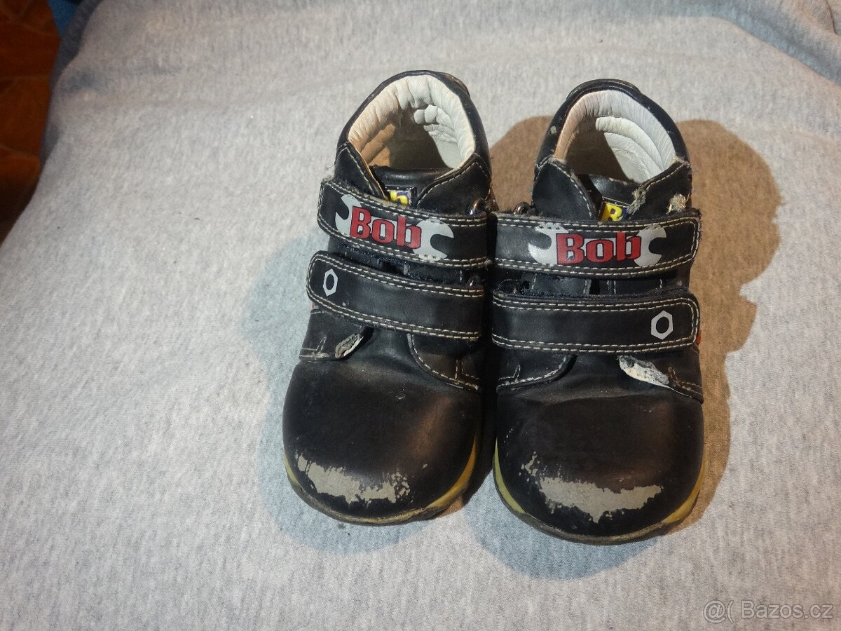 Dětské kožené botičky vel. 23 s Bořkem stavitelem - 4