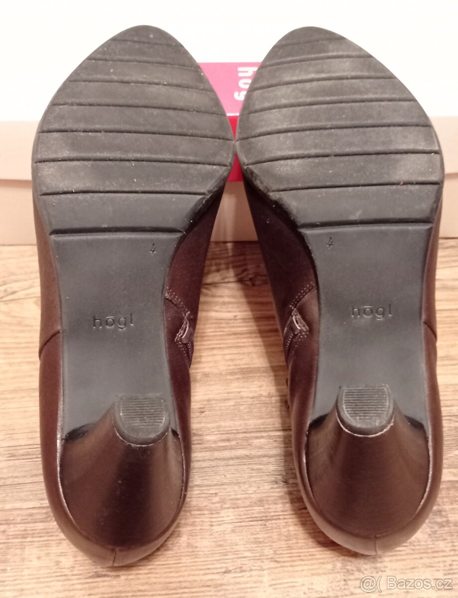 Hnědé vyšší lodičky Hogl vel. 4 (37) - 4