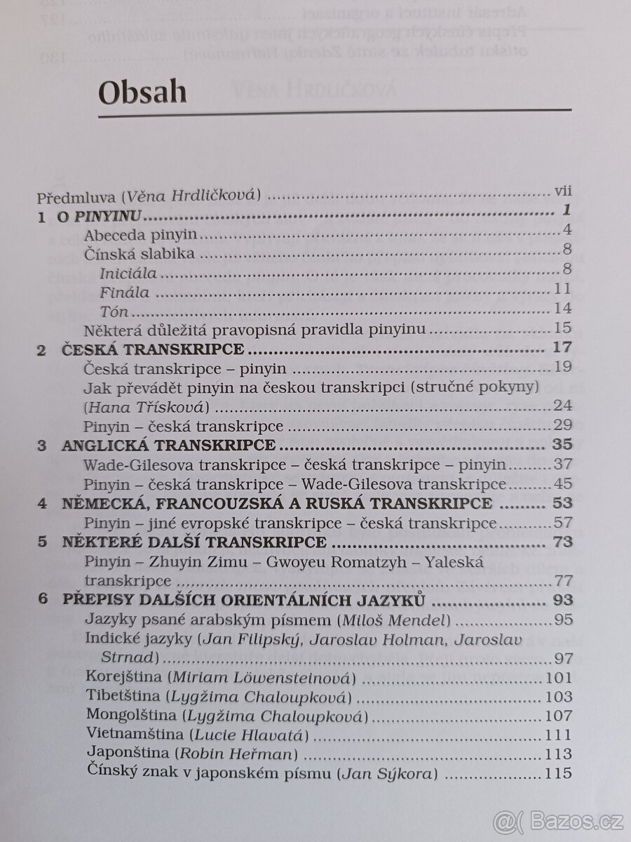 Transkripce Čínštiny, Hana Třísková - 4