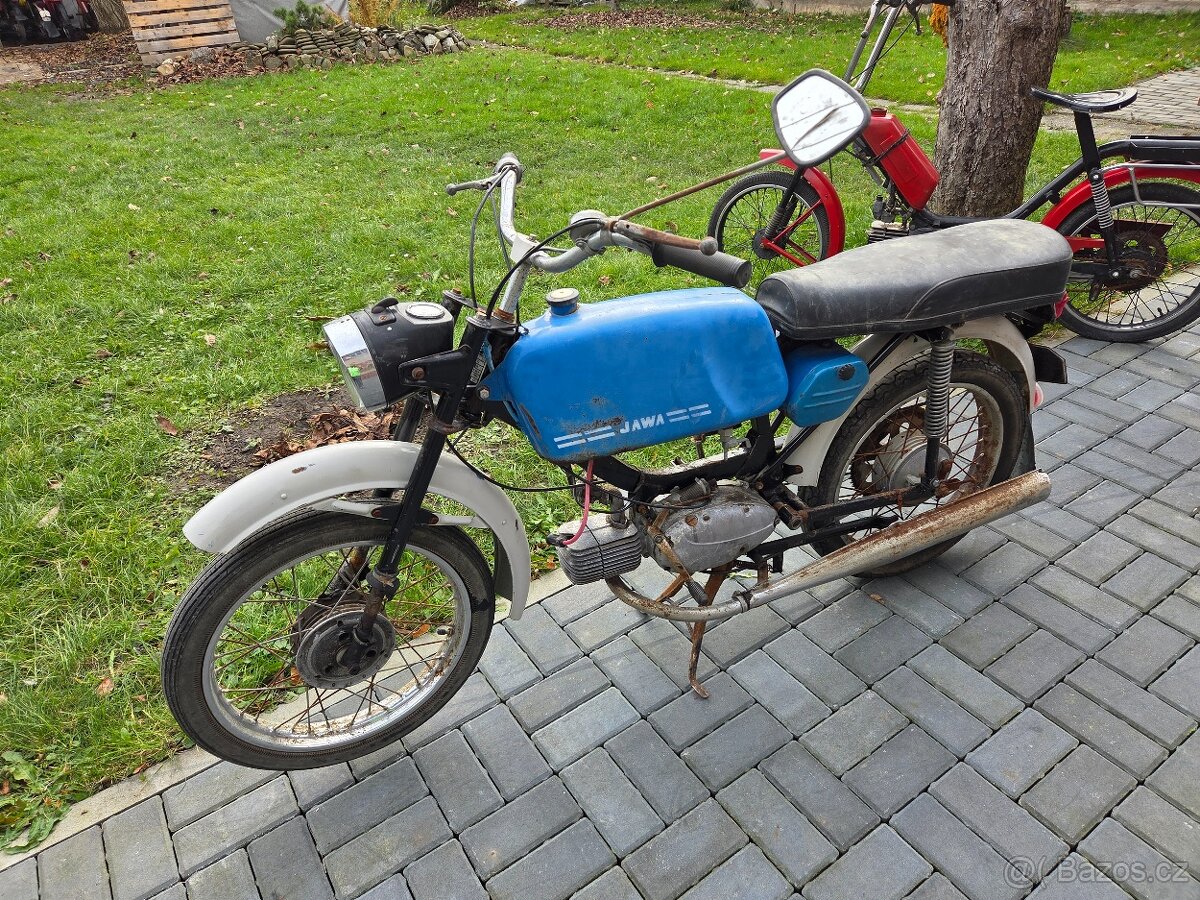 Jawa 23 Mustang bez TP, modrý původní 5. - 4