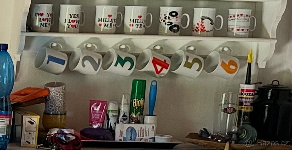 Retro sada hrnků - nevybalené nové, rarita - 4