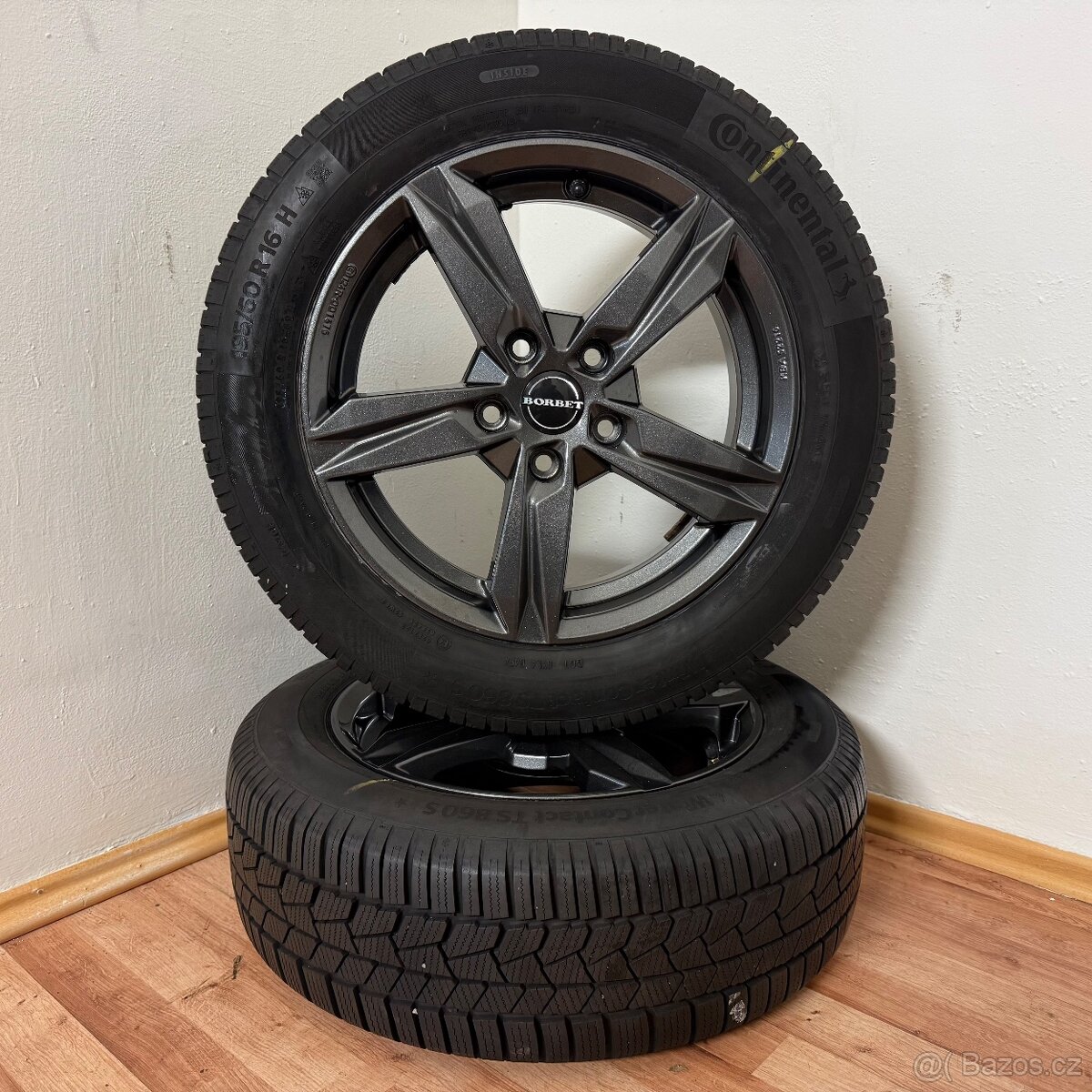 AUDI A3/VW 5x112 R16 ET46+ZIMNÍ 195/60R16 8/6,5mm - 4