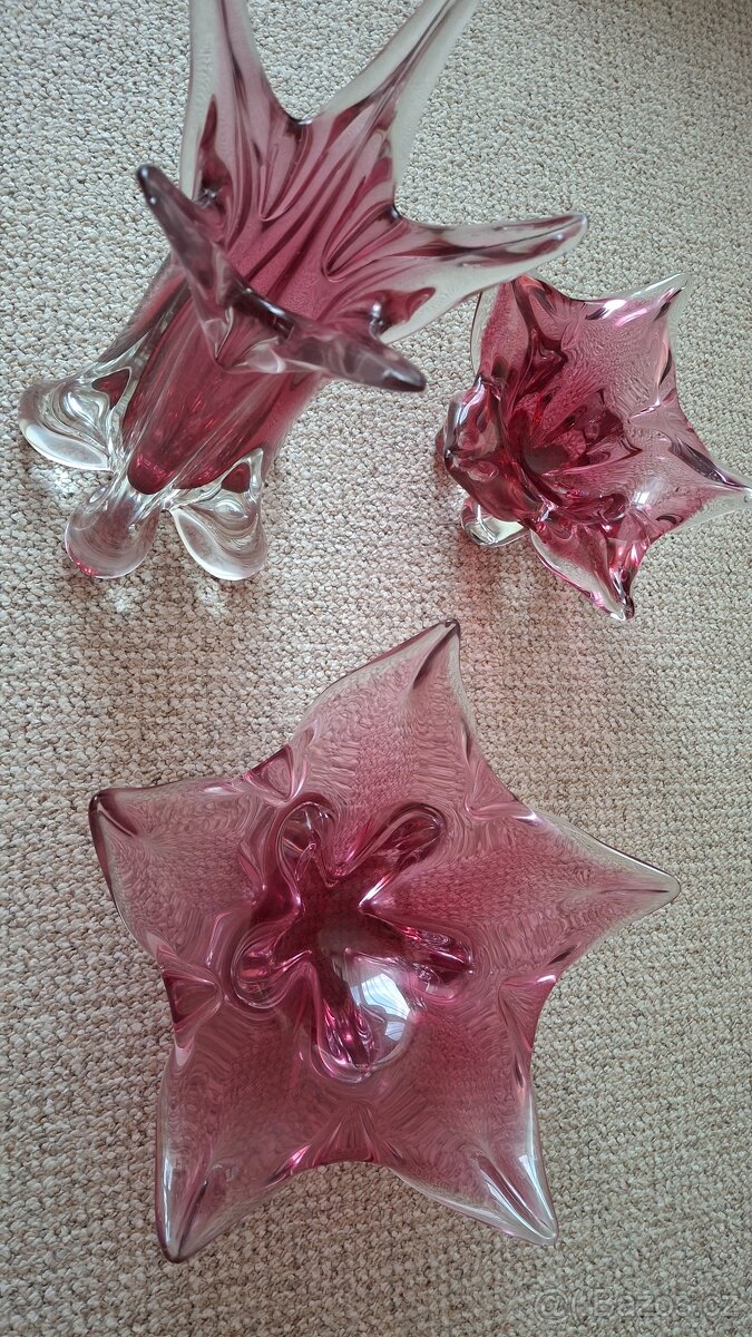 hutní sklo - souprava 3 ks - 4