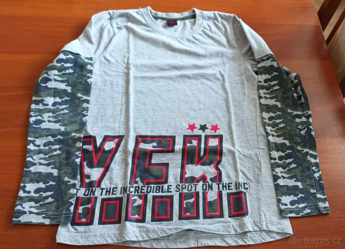 Trička dlouhý rukáv 158/164 - 4