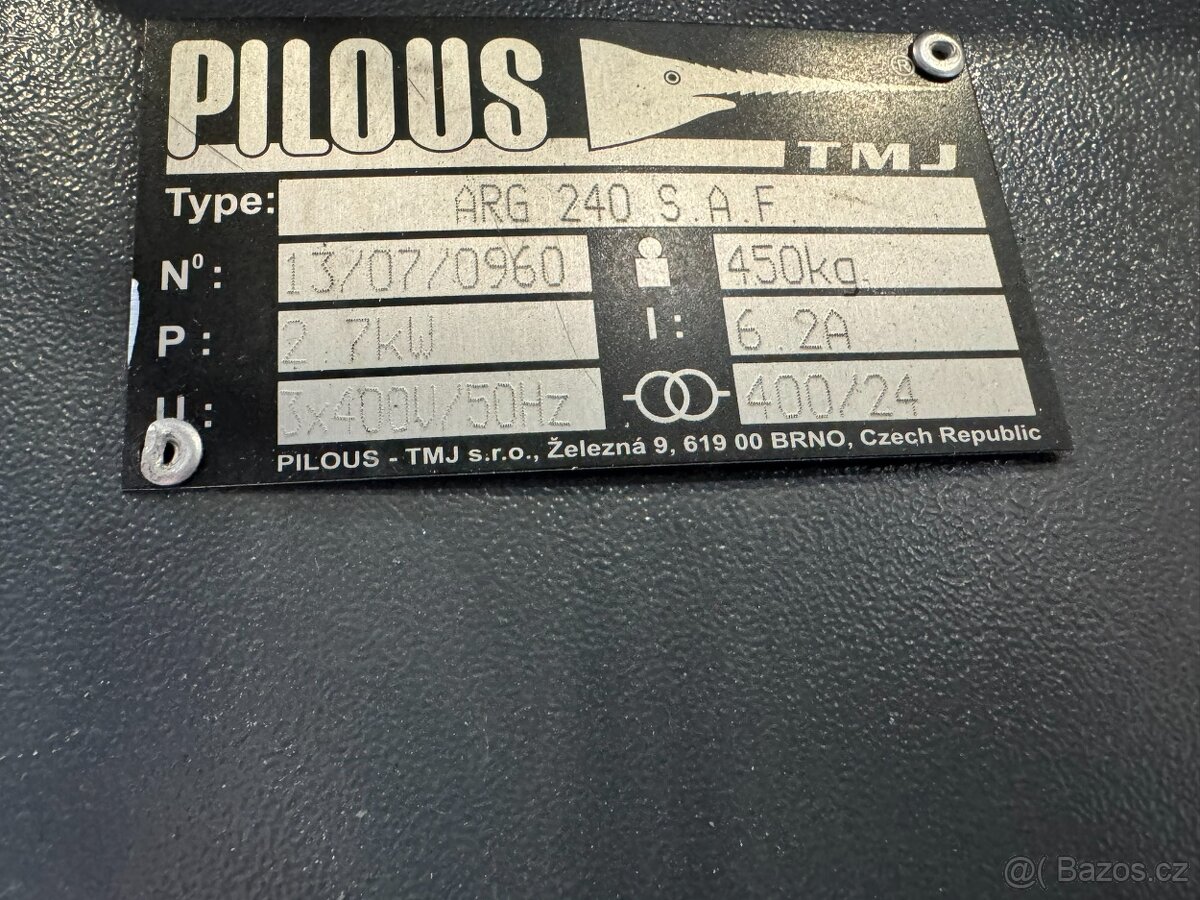 Pásová pila Pilous ARG 240 S.A.F. - 4