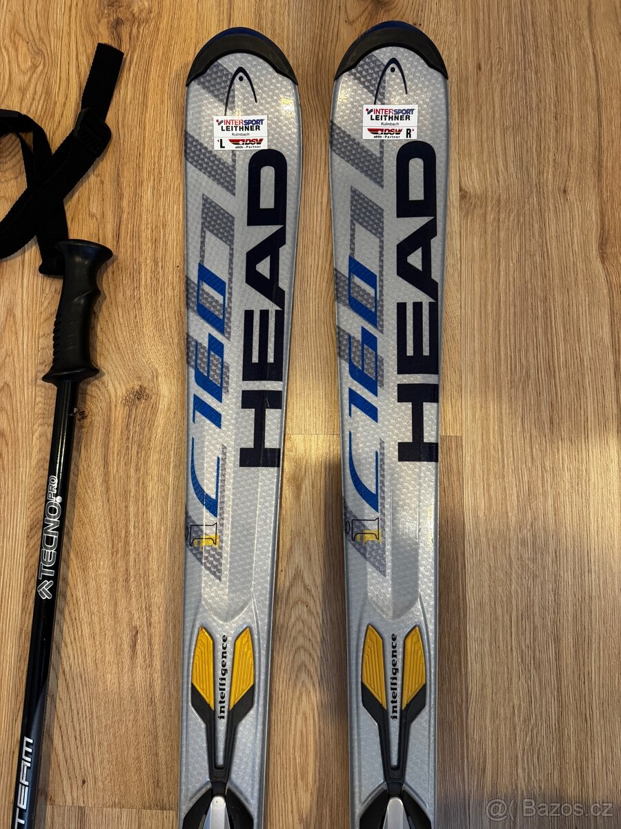 Lyže Head 160cm ,lyzarske hole - 4