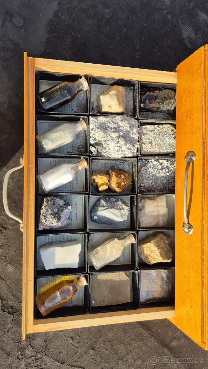 Starožitná školní sbírka minerálů - 4