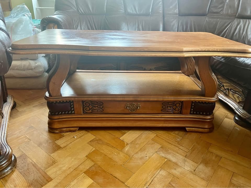 Kožená sedací souprava rohová - 4