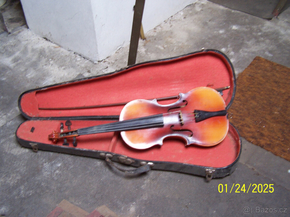 Soška a obraz na plátně housle3/4 - 4