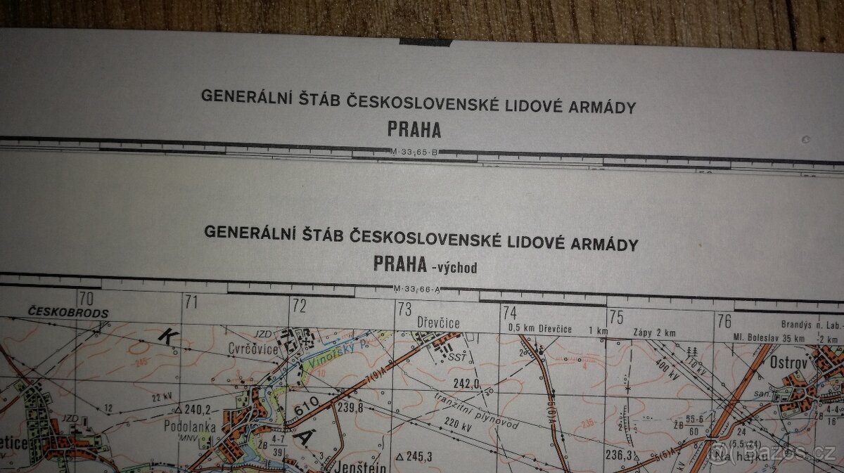 Vojenské mapy (1:50 000) - Tajné - 4