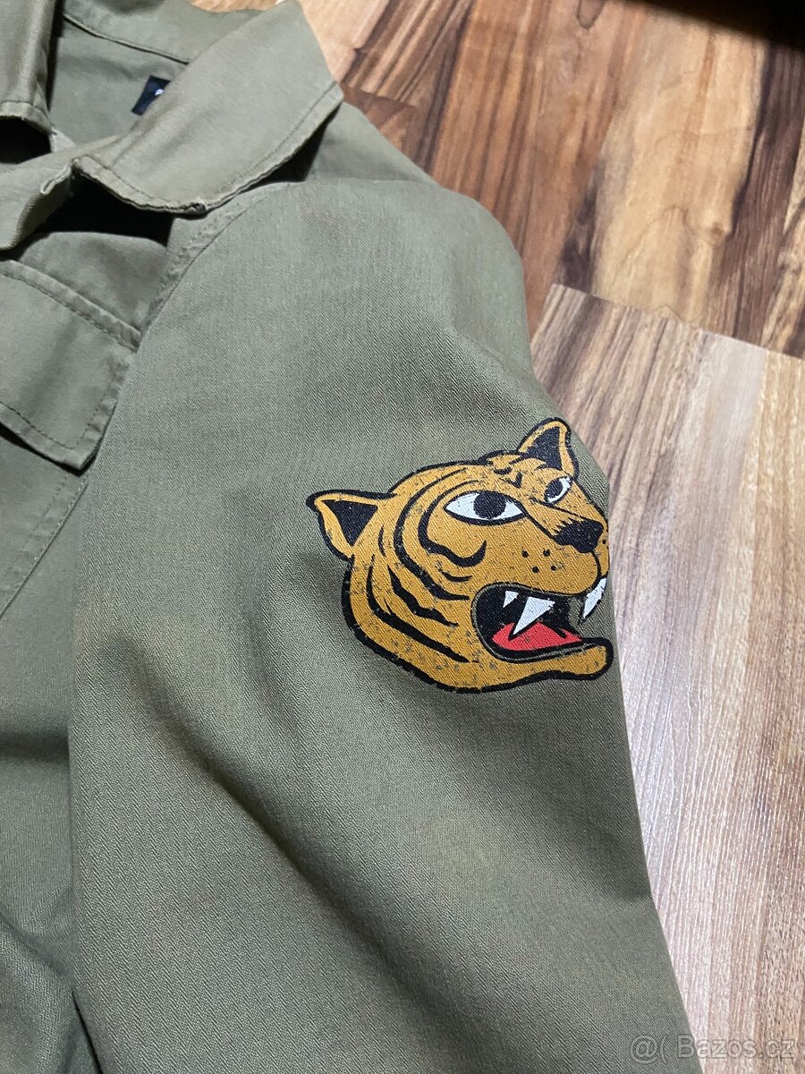Khaki jacket košilová bunda - 4