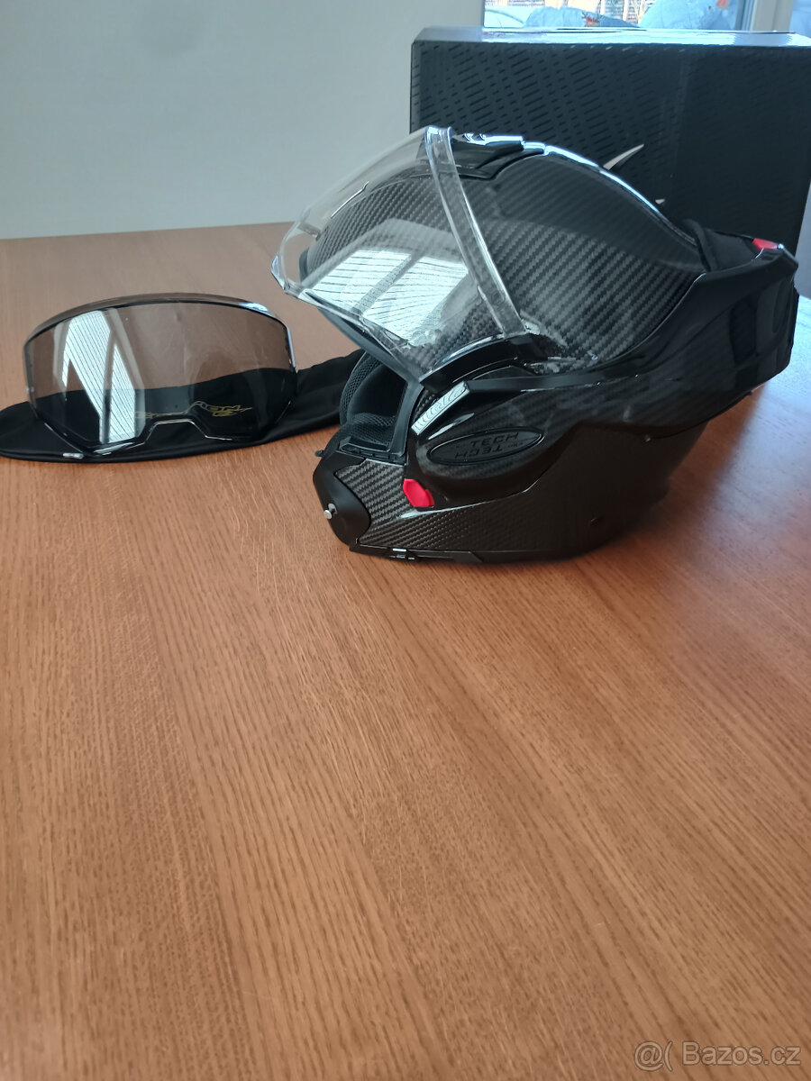 Výklopná helma Scorpion Exo-Tech Evo Carbon vel. L - 4