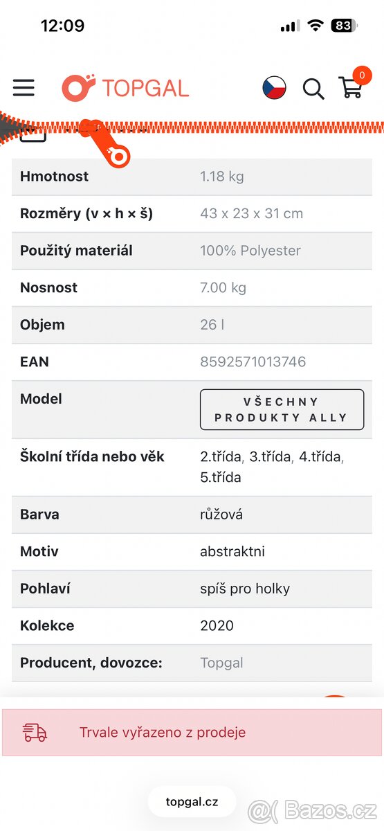 Školní batoh Topgal - 4