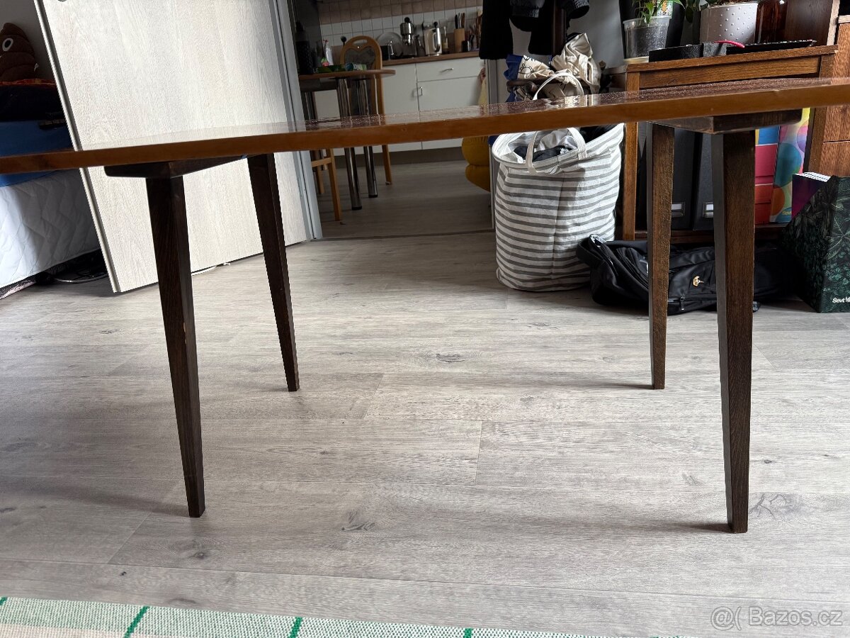 Starožitný drevený stolík - 4