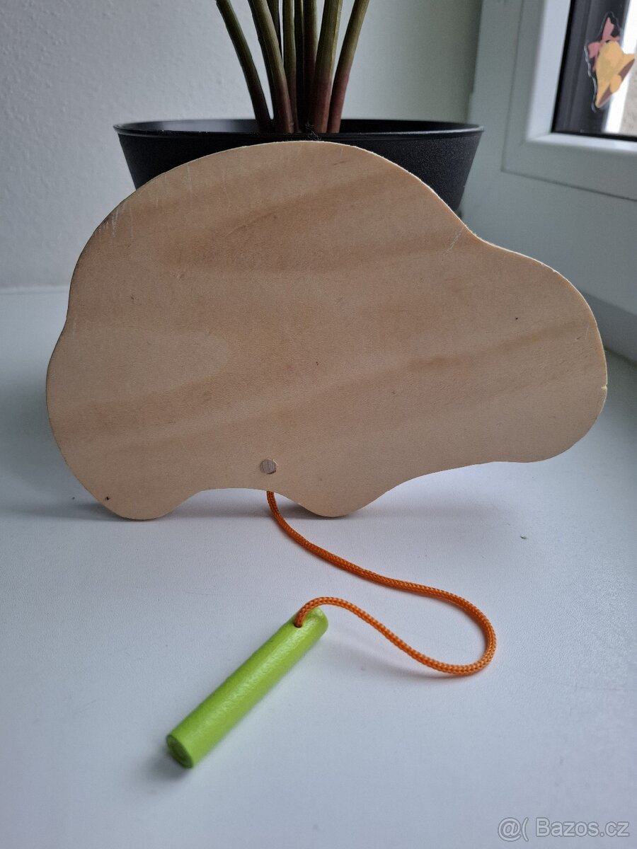 VIGA, Dřevěný kuličkový labyrint - auto - 4