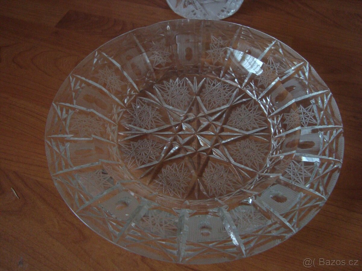 broušená váza a popelník - 4