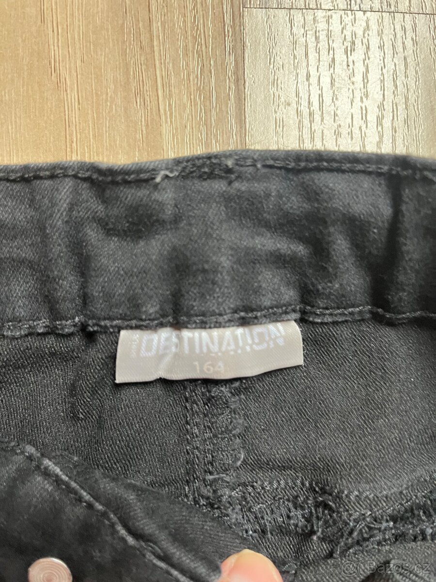 Dětské kalhoty pěkný stav, vel. 164 - 4