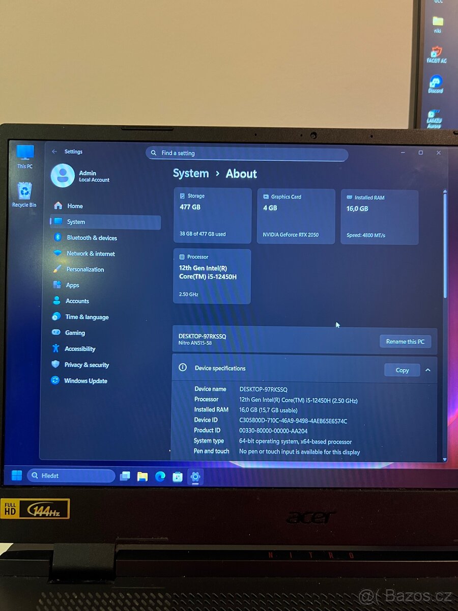 Acer Nitro 5 - 4