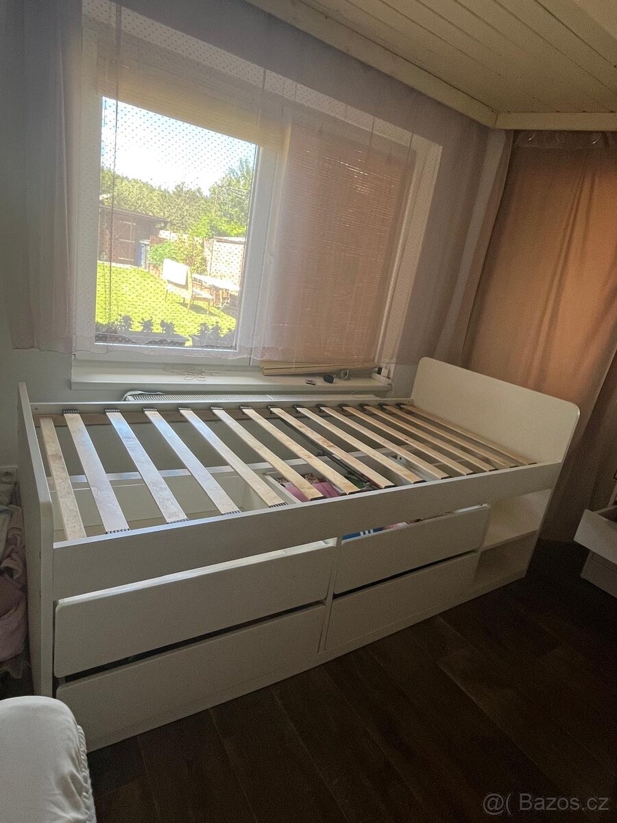 IKEA Släkt postel bílá 90x200 - 4