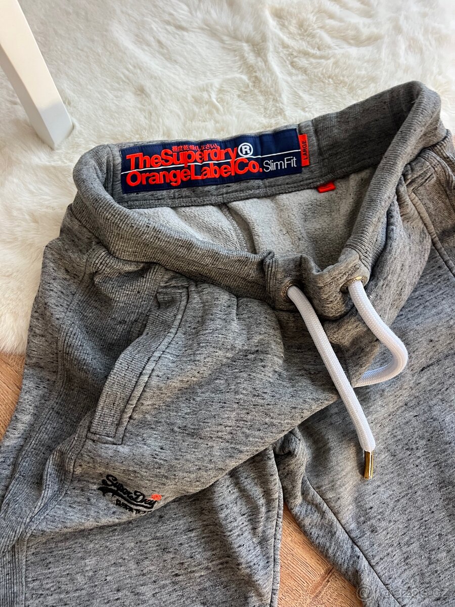 SUPERDRY PÁNSKÉ TEPLÁKY VEL.L - 4