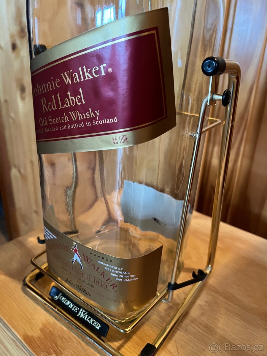 Láhev od whisky JOHNNIE WALKER v kolebce - 4