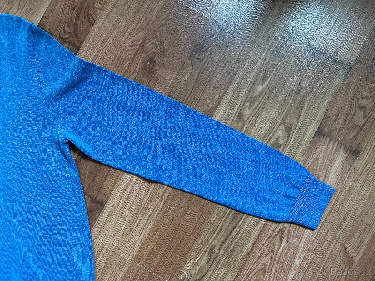 Nový pánský bavlněný svetr C&A do "V" - L - 4