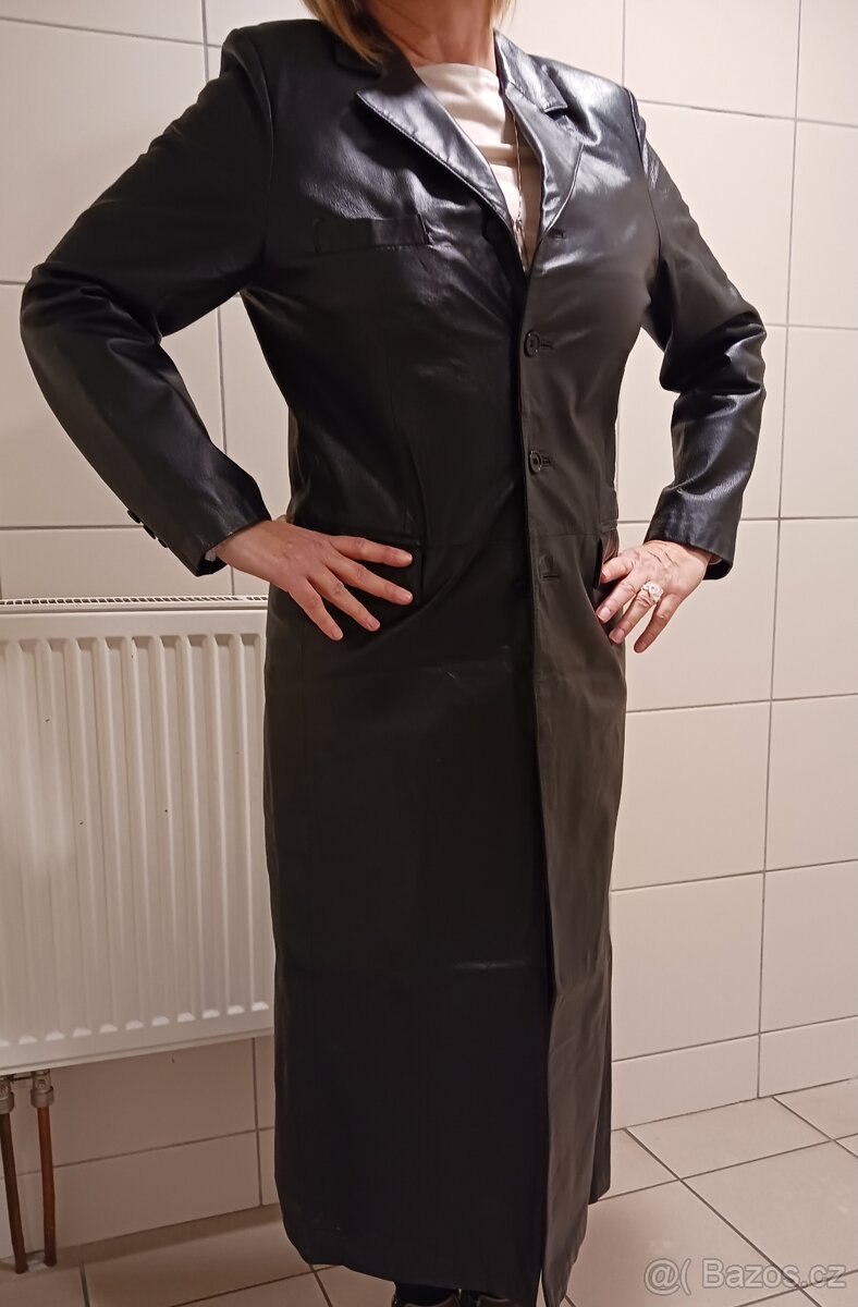 Dámský kožený kabát - 4