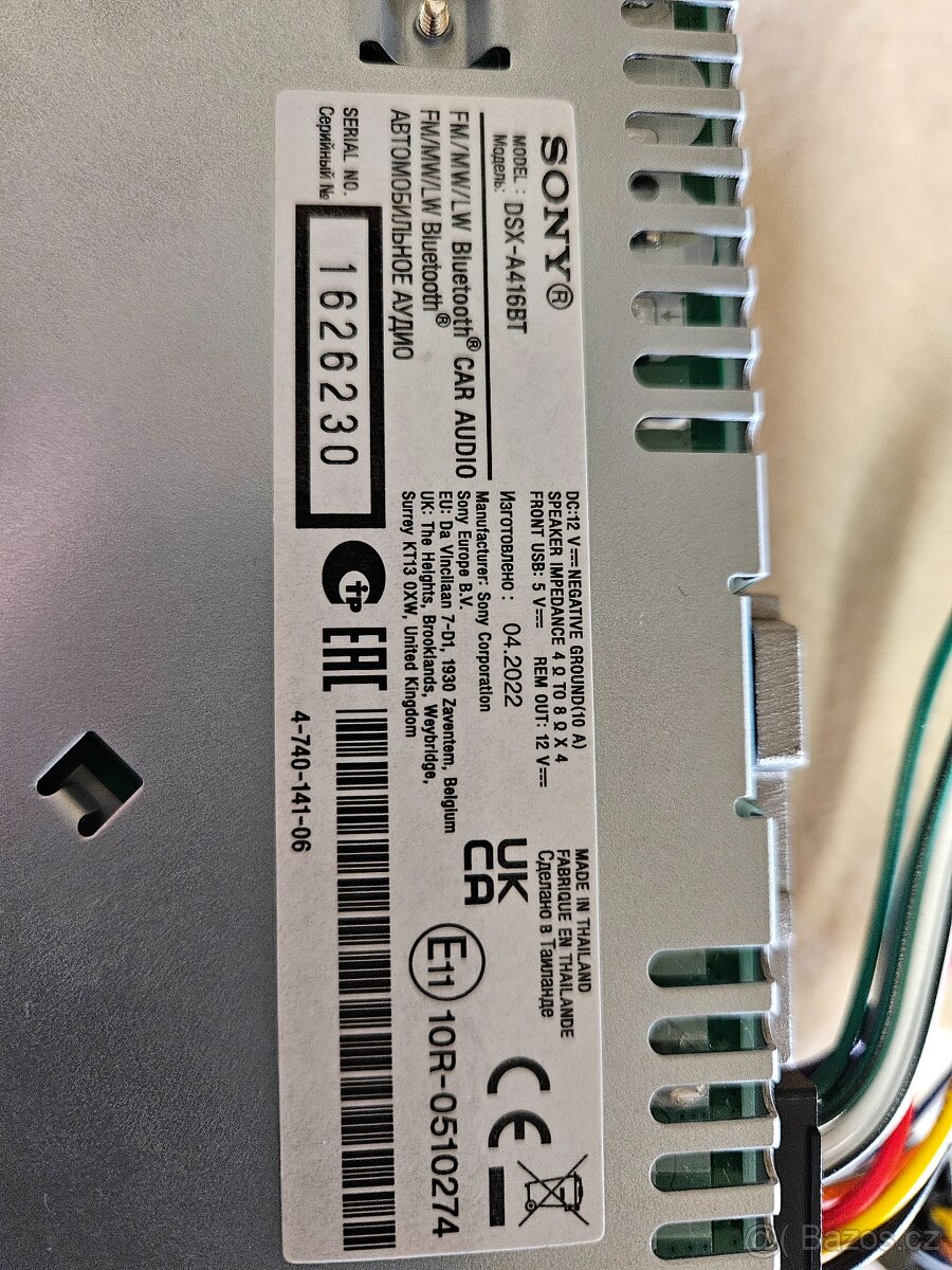 Prodám autorádio SONY - 4