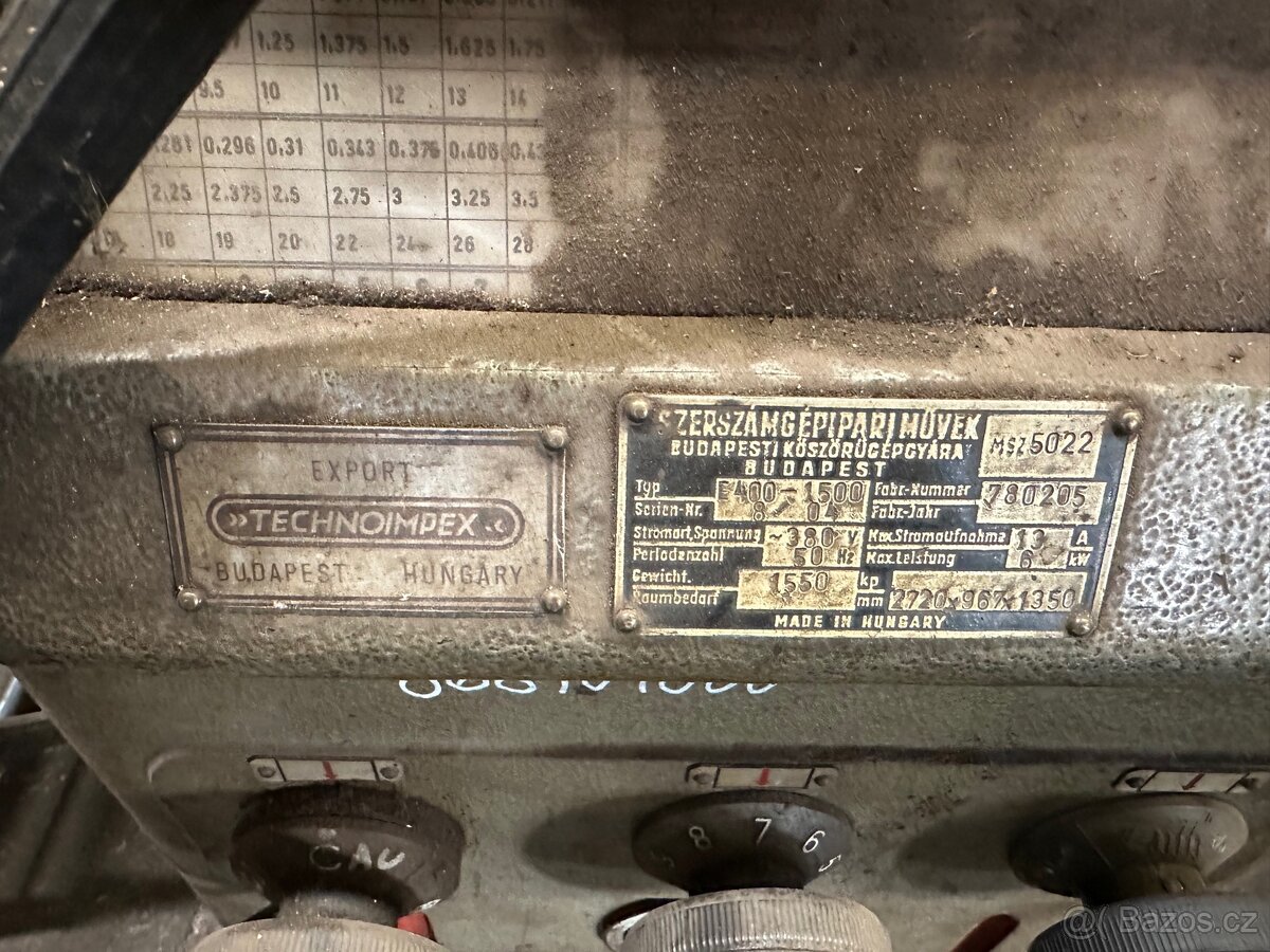 Soustruh ZMG E400/1500 - 4