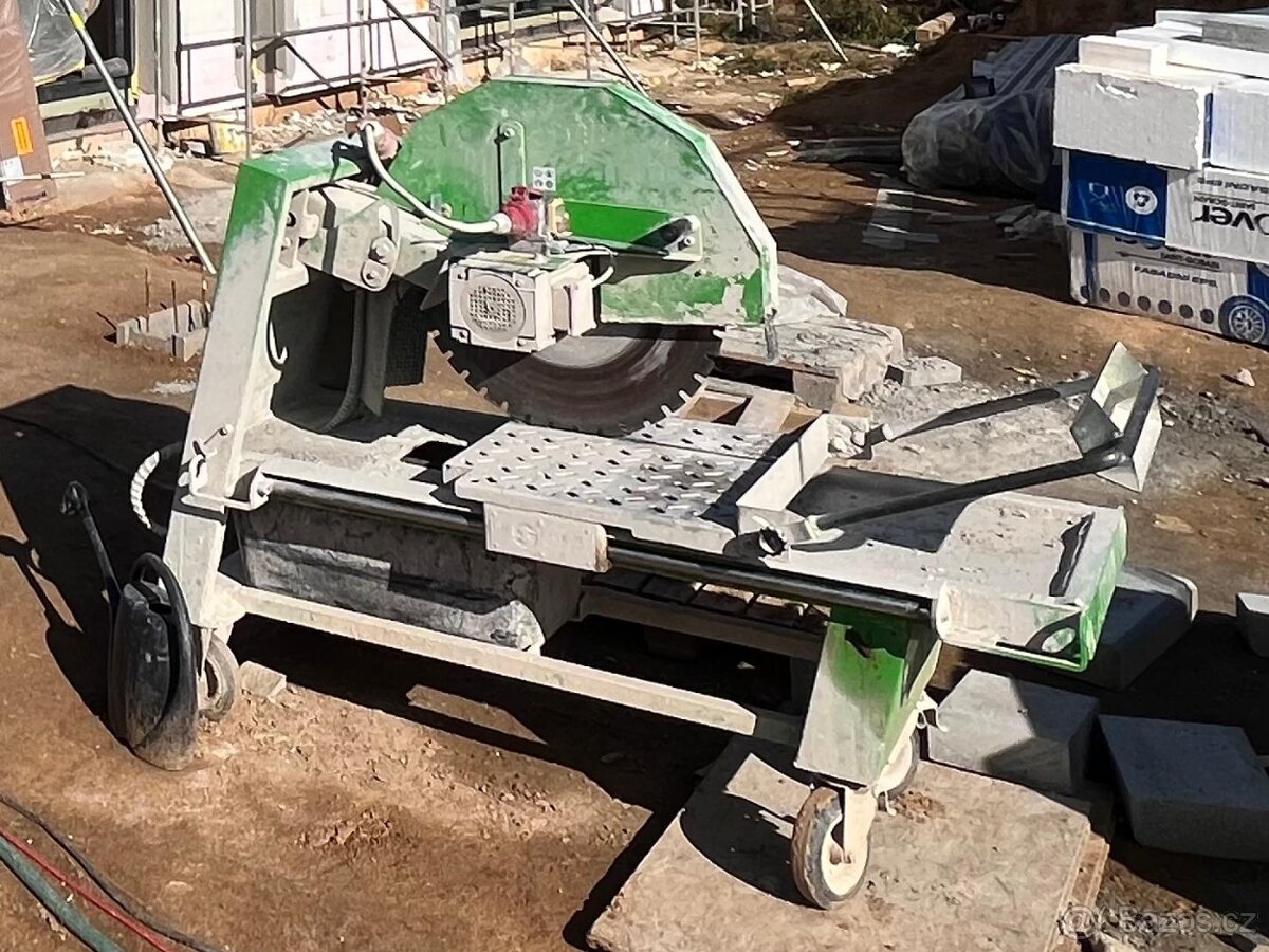 Stolní bloková stavební pila SCHULZE - Porotherm Vapis Beton - 4