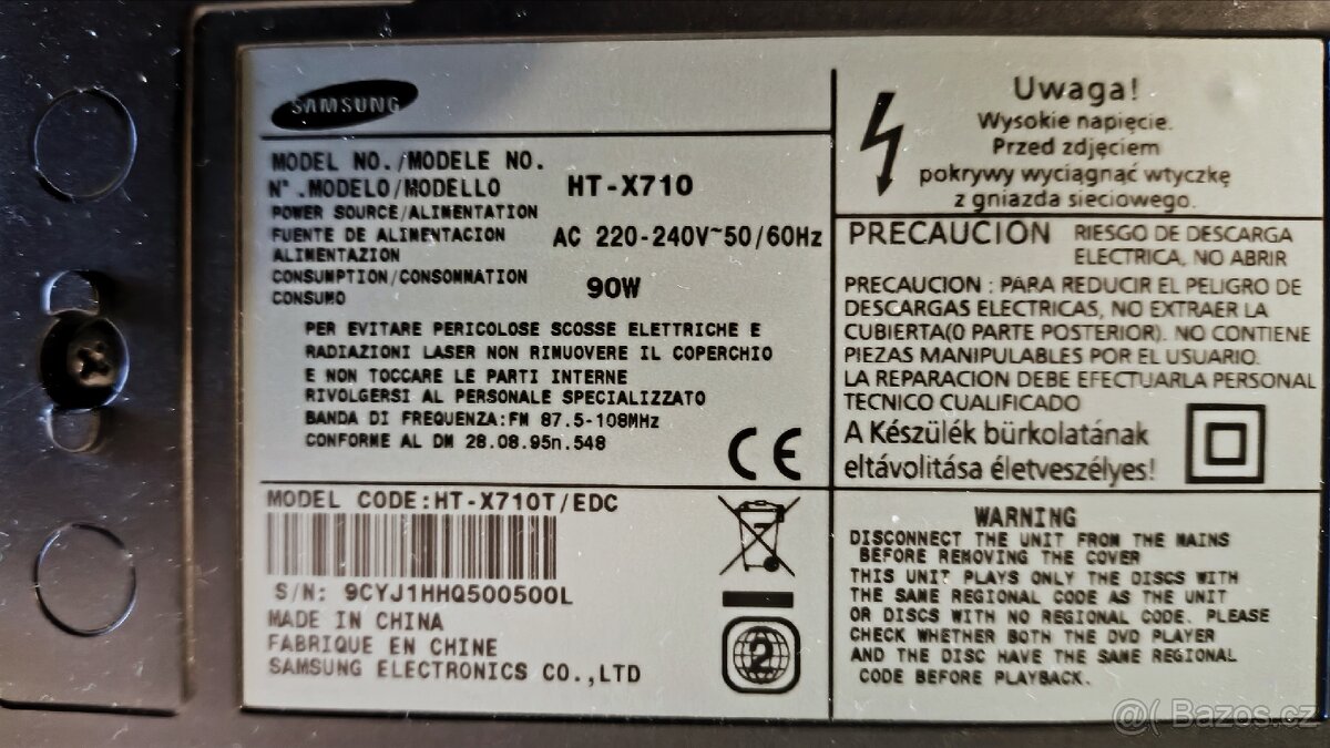 Domácí kino Samsung ht-x710 - 4